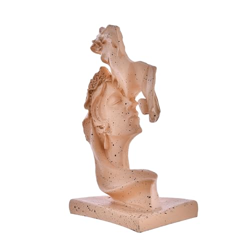 Deveie Crafts Resin Modern Art Valentine Romantic Love Couple Statue for Home Decor, Showpiece for Living Room, Table Décor (25 X 15 CM) - Deveie