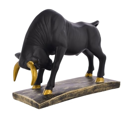 Deveie Crafts Bull Sculpture for Home Decor and for Vaastu, Showpiece for Living Room Table Décor (23 X 20 CM) - Deveie