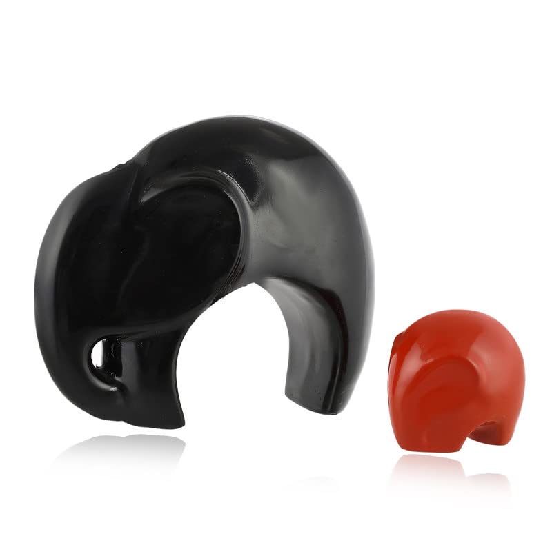 Handcrafted Resin Elephant Satue for Home and Office Décor Unique Designer Lovable Statue (Set of 3) by Deveie Crafts - Deveie