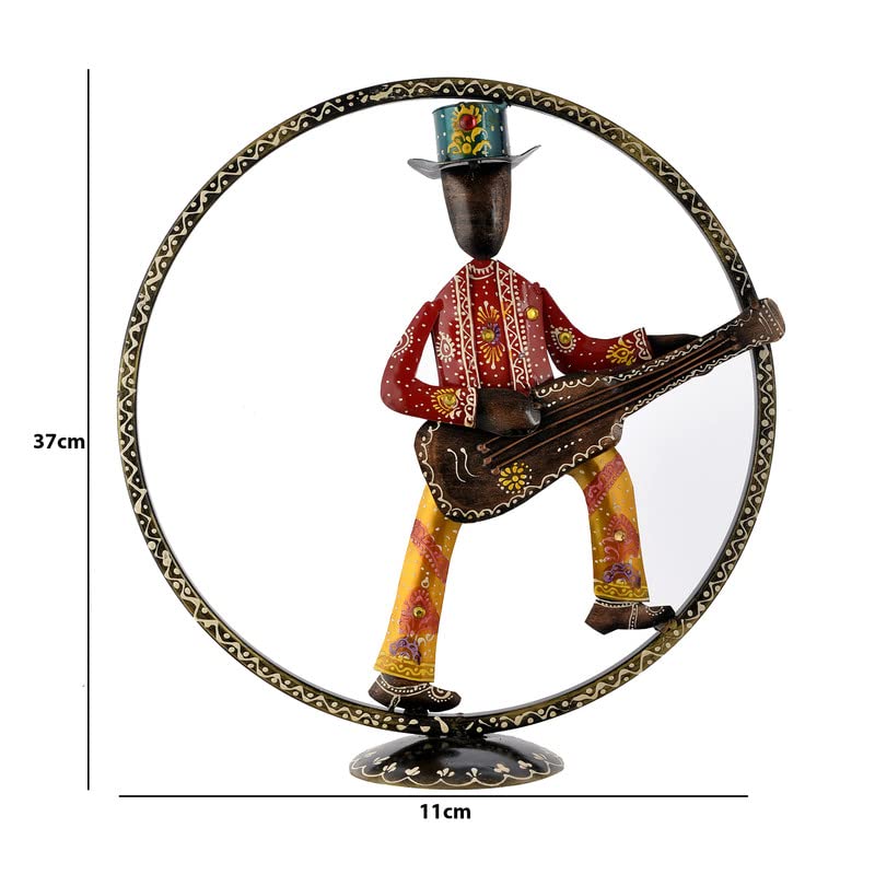 Handcrafted Metal Musician Showpeice for Home Décor/Gifting/Table Décor Lovable Designer Decorative Gift Item by Deveie Crafts - Deveie