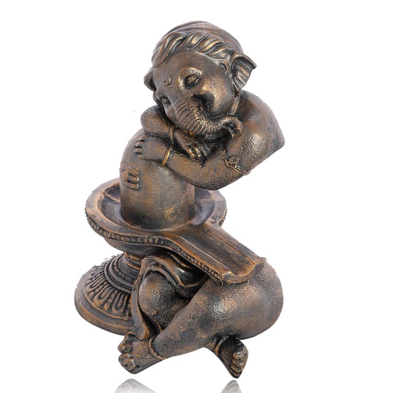 Handcrafted Resin Ganesha Showpeice for Home Décor/Gifting/Table Décor by Deveie Crafts - Deveie