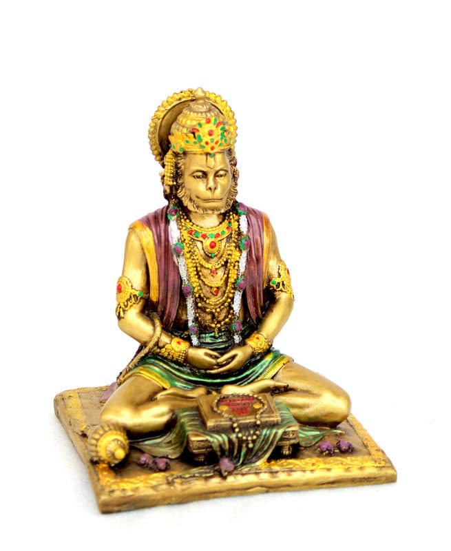 Handcrafted Resin Hanuman Ji Showpeice Idol for home Décor by Deveie Crafts - Deveie