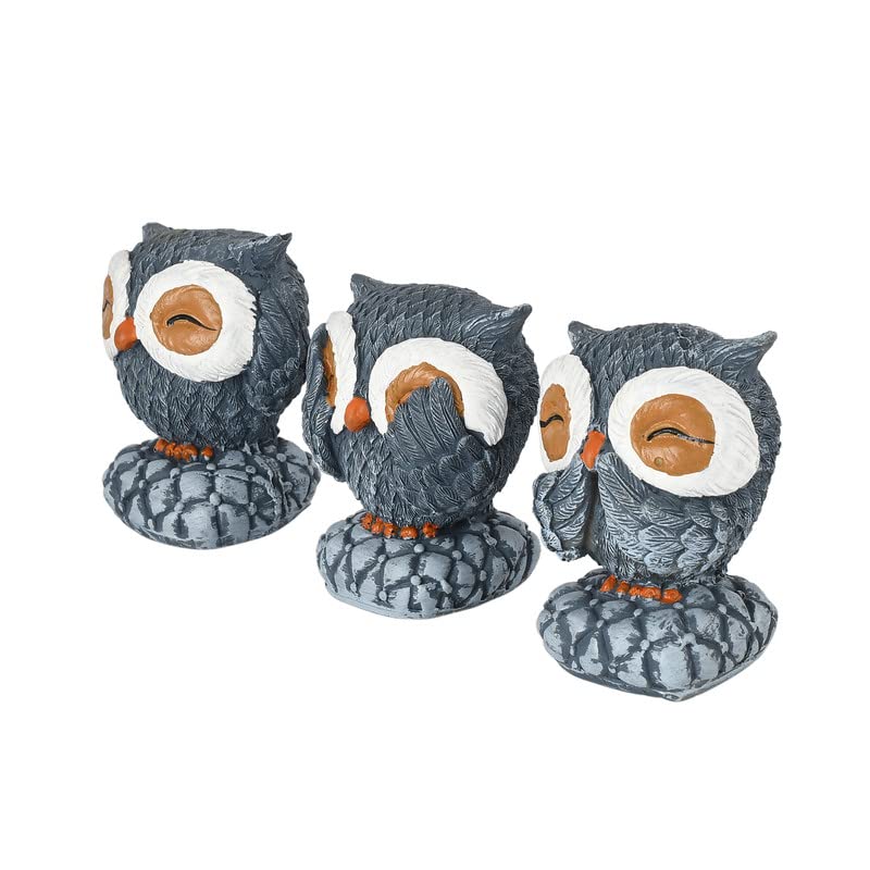 Handcrafted Resin Satue For Home And Office Table Décor Unique Designer Lovable Statue (Set Of 3) BY Deveie Crafts - Deveie