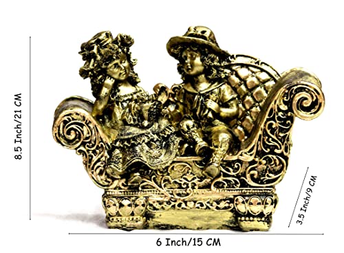 Handcrafted Resin Couple Showpeice for Home Décor/Gifting/Table Décor by Deveie Crafts - Deveie