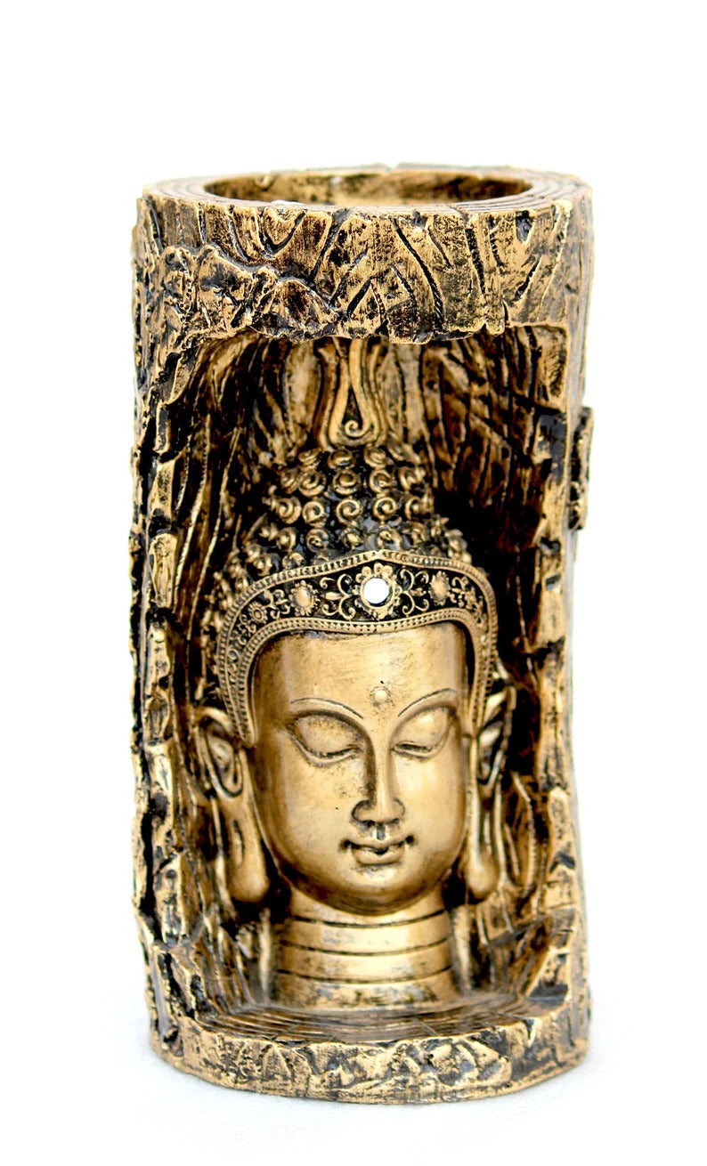 Deveie Crafts Serenity Illuminated: Handcrafted Buddha Lamp Showpiece for Home Decoration - Deveie