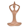 Deveie Crafts Resin Modern Art Yoga Lady Namaste Position Idol Figurine for Table Corner Living Room and for Home Decor, Showpiece for Decoration,(23 X 10 CM)