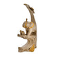 Deveie Crafts Elephant Family Statue Antique Design Sculpture for Home Décor, Showpiece for Living Room Table Décor (24 X 12 CM) - Deveie