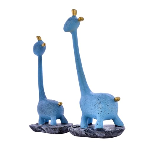 Deveie Crafts, Girrafe Pair Showpiece for Home Décor/Gifting/Living Room, Statue for Decoration, Table Décor (27X25 CM)