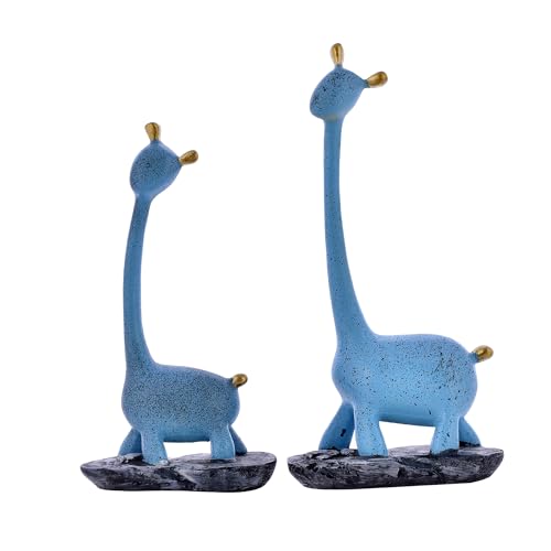 Deveie Crafts, Girrafe Pair Showpiece for Home Décor/Gifting/Living Room, Statue for Decoration, Table Décor (27X25 CM) - Deveie