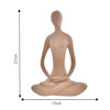 Deveie Crafts Resin Modern Art Yoga Lady Position Idol Figurine for Table Corner Living Room and for Home Decor, Showpiece for Decoration,(21 X 13 CM)
