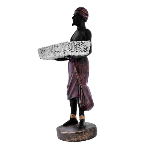 Deveie Crafts Resin Modern Art Standing Men Statue for Living Room and Home Decor, Showpiece for Living Room, Table Décor (25 X 16 CM)