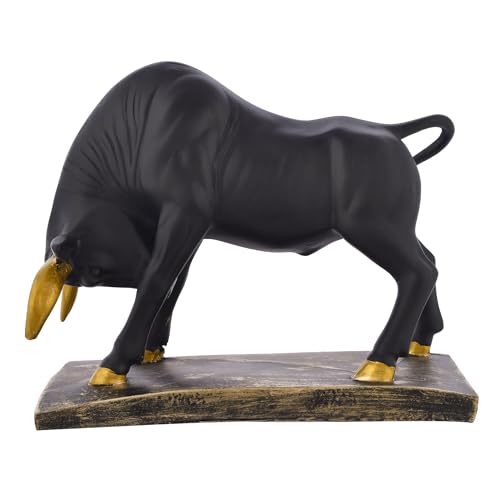 Deveie Crafts Bull Sculpture for Home Decor and for Vaastu, Showpiece for Living Room Table Décor (23 X 20 CM) - Deveie