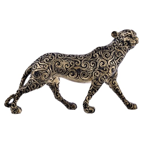 Deveie Craft Panther Animal Showpiece Antique Design Sculpture for Home Dcor,Showpiece for Living Room Table Dcor (36X24 CM) - Deveie