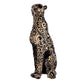 Deveie Crafts Panther Sitting Position Animal Showpiece Antique Sculpture for Home Décor, Sculpture for Living Room Table Décor (36X24CM) - Deveie