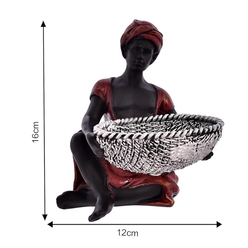 Deveie Crafts Resin Modern Art Men Statue for Living Room and Home Decor, Showpiece for Living Room, Table Décor (16 X 12 CM)