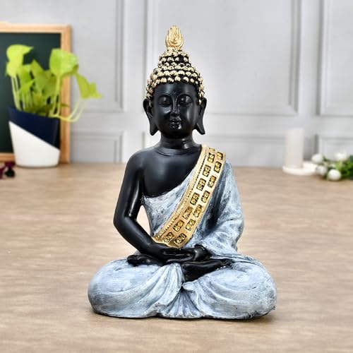Deveie Crafts Samadhi Buddha Statue for Home Decor, Showpeice for Living Room, Sculpture for Table Décor (27 X 17 CM)