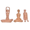 Deveie Crafts Resin Modern Art Yoga Lady Position Idol Figurine for Table Corner Living Room and for Home Decor, Showpiece for Decoration,(21 X 16 CM) B