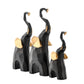 Handmade Elephant Statue for Home, Living Room and Bedroom Décor Lovable Designer Decorative Gift Item (Set of 3) by Deveie Crafts - Deveie