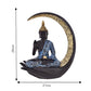 Deveie Crafts,Samadhi Buddha Sitting On Chand for Home Décor, Showpeice for Living Room, Sculpture for Table Décor (26 X 21 CM) - Deveie