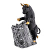 Deveie Craft Bull Climbing on Rock Sculpture for Home Decor and for Vaastu, Showpiece for Living Room Table Dcor (26 X 25 CM)