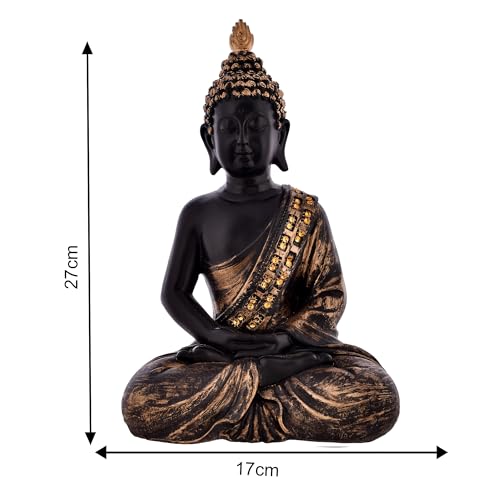 Deveie Crafts Blessing Samadhi Buddha Statue for Home Décor, Showpeice for Living Room, Sculpture for Table Décor (26 X 16 CM) - Deveie