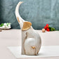 Deveie Crafts Elephant Showpiece Antique Design Sculpture for Home Décor, Showpiece for Living Room Table Décor (24x12 CM) - Deveie