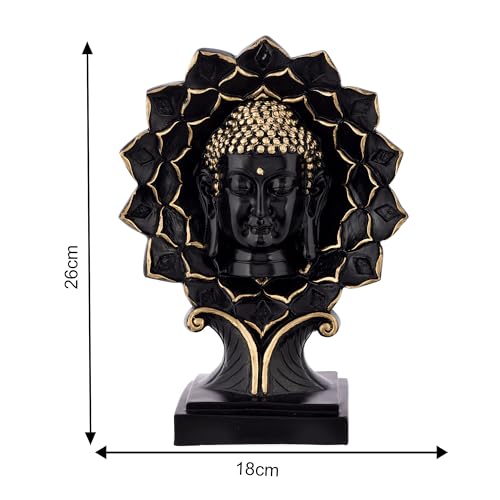 Deveie Crafts Buddha Statue for Home Décor, Showpiece for Living Room, Sculpture for Table Décor, (26 X 18 CM) - Deveie