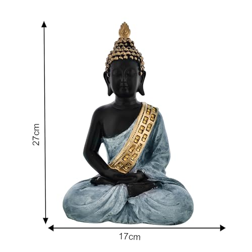 Deveie Crafts Samadhi Buddha Statue for Home Decor, Showpeice for Living Room, Sculpture for Table Décor (27 X 17 CM) - Deveie