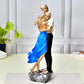 Deveie Crafts Resin Modern Art Valentine Romantic Love Couple Statue for Home Decor, Showpiece for Living Room, Table Décor (37 X 12 CM) - Deveie