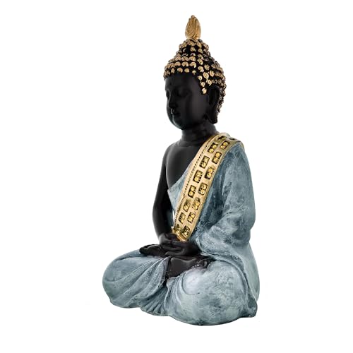 Deveie Crafts Samadhi Buddha Statue for Home Decor, Showpeice for Living Room, Sculpture for Table Décor (27 X 17 CM)
