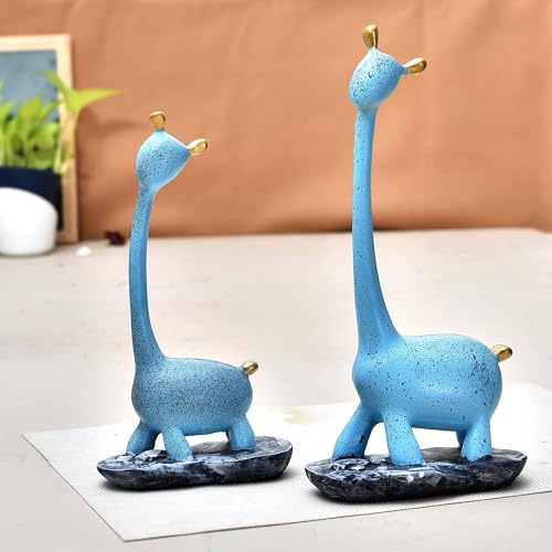 Deveie Crafts, Girrafe Pair Showpiece for Home Décor/Gifting/Living Room, Statue for Decoration, Table Décor (27X25 CM) - Deveie