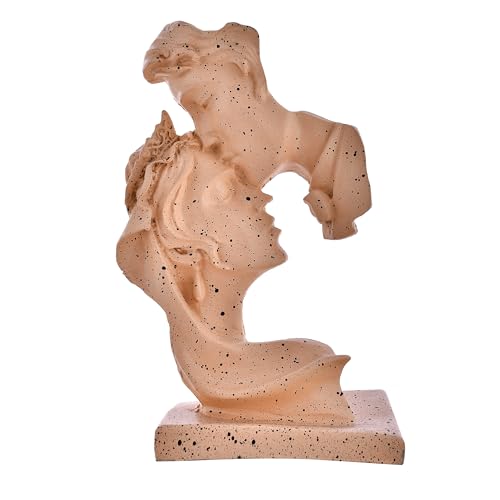 Deveie Crafts Resin Modern Art Valentine Romantic Love Couple Statue for Home Decor, Showpiece for Living Room, Table Décor (25 X 15 CM)