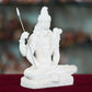 Deveie Crafts Marble Handmade Mahadev Shivaji Idol for Home Décor Handcrafted Showpiece for Table Décor(8 INCHES Height) - Deveie