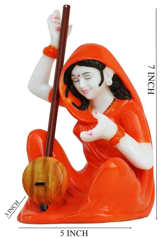 Deveie Crafts Rajasthani Showpiece for Home Décor, Decorations for Living, Table Décor (Polyresin) - Deveie