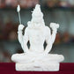 Deveie Crafts Marble Handmade Mahadev Shivaji Idol for Home Décor Handcrafted Showpiece for Table Décor(8 INCHES Height) - Deveie