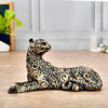 Deveie Craft Panther Sitting Position Antique Design Sculpture for Home Dcor, Showpiece for Living Room, Table Decor