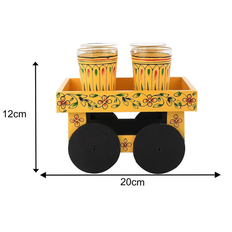 Deveie |Tea kettle home décor handmade handpainted oilpaint serving tray table décor - Deveie