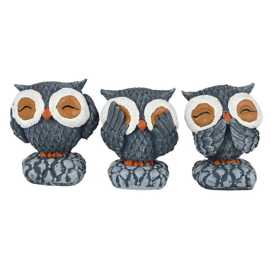 Handcrafted Resin Satue For Home And Office Table Décor Unique Designer Lovable Statue (Set Of 3) BY Deveie Crafts - Deveie
