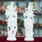 Deveie Crafts Marble Handmade Radha Krishna Ji Idol for Home Décor Handcrafted Showpiece for Table Décor(14 INCHES Height) - Deveie