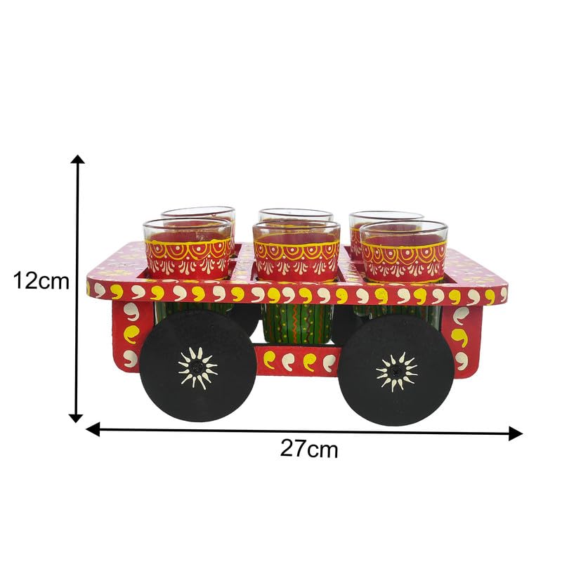 Deveie |Tea kettle home décor handmade handpainted oilpaint serving tray table décor - Deveie