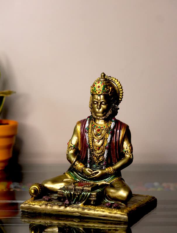 Handcrafted Resin Hanuman Ji Showpeice Idol for home Décor by Deveie Crafts - Deveie