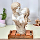 Deveie Crafts Resin Modern Art Valentine Romantic Love Couple Statue for Home Decor, Showpiece for Living Room, Table Décor (30 X 18 CM) - Deveie