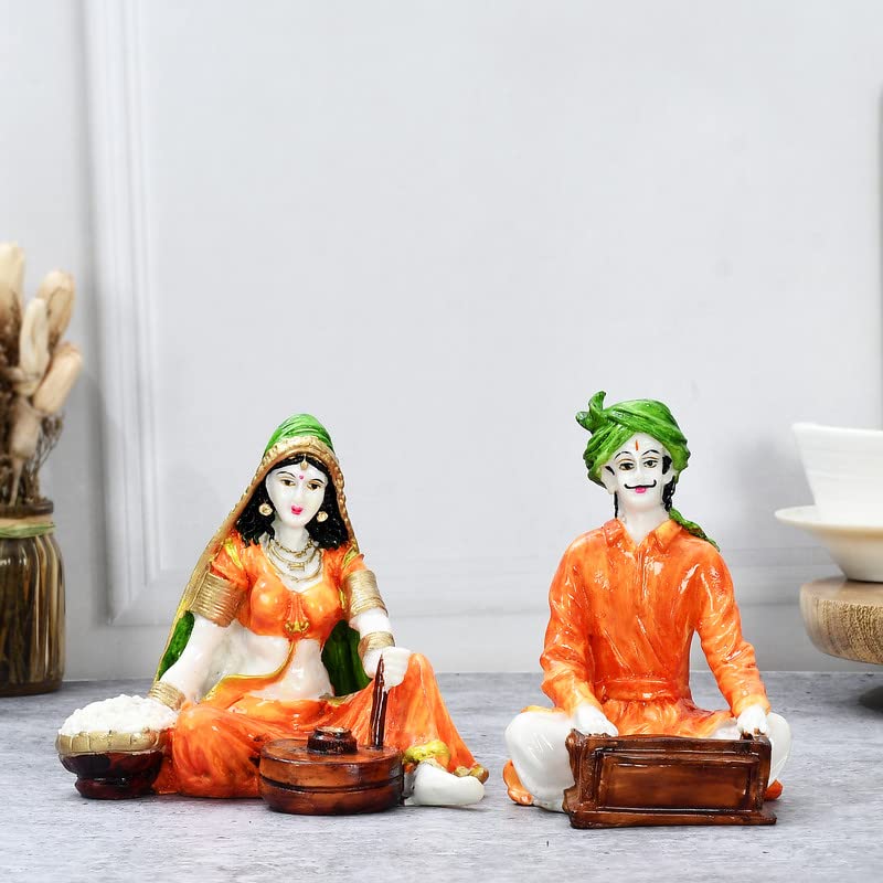 Handcrafted Resin Rajasthani Showpiece for Home Décor/Gifting/Table Décor by Deveie Crafts - Deveie