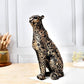 Deveie Crafts Panther Sitting Position Animal Showpiece Antique Sculpture for Home Décor, Sculpture for Living Room Table Décor (36X24CM) - Deveie
