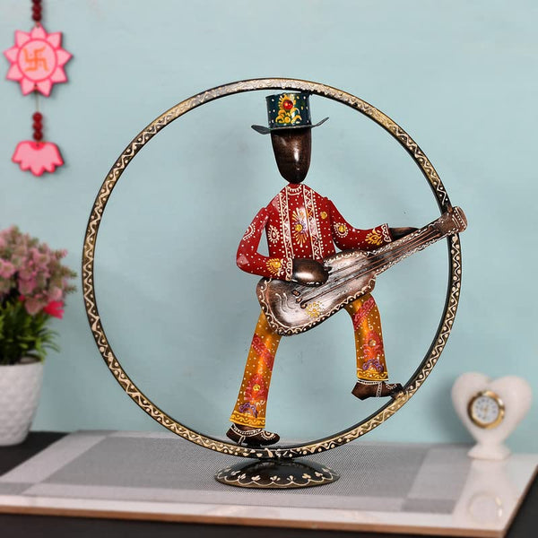 Handcrafted Metal Musician Showpeice for Home Décor/Gifting/Table Décor Lovable Designer Decorative Gift Item by Deveie Crafts