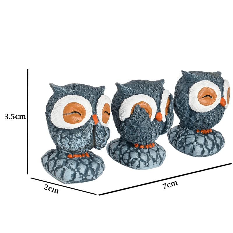Handcrafted Resin Satue For Home And Office Table Décor Unique Designer Lovable Statue (Set Of 3) BY Deveie Crafts - Deveie