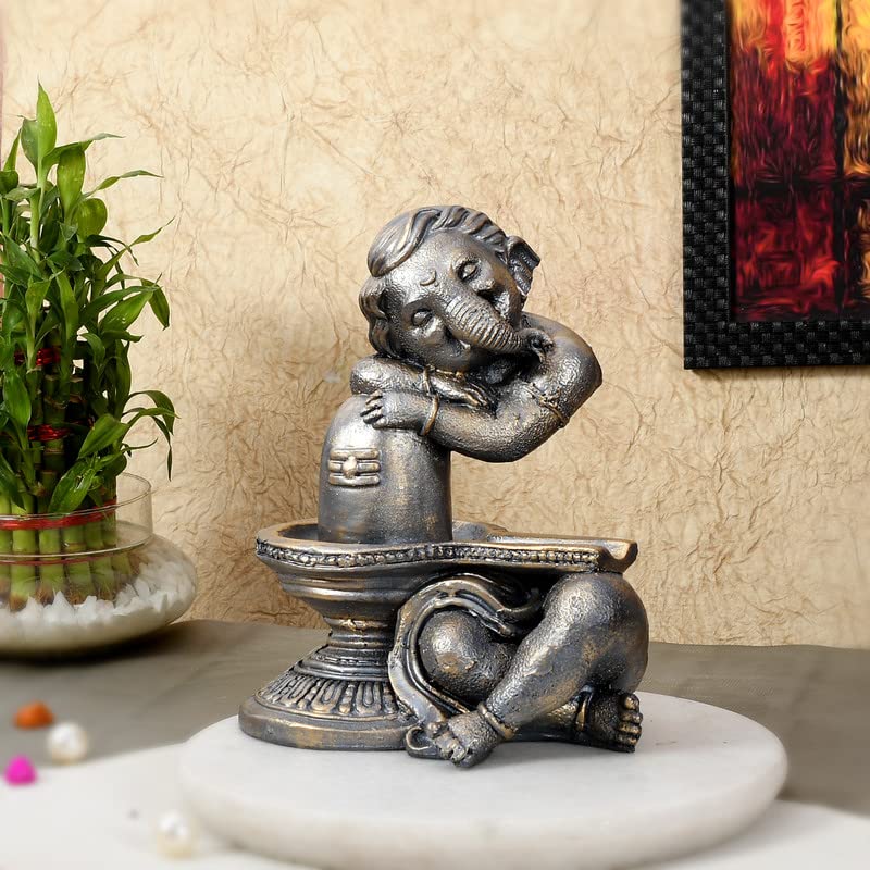 Handcrafted Resin Ganesha Showpeice for Home Décor/Gifting/Table Décor by Deveie Crafts - Deveie