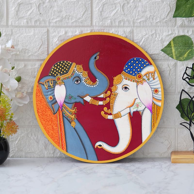 Deveie Craft Handmade Pichwai Wooden Wall Painting | Home Décor, Paintings For Wall Decoration Home decorations - Deveie