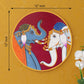 Deveie Craft Handmade Pichwai Wooden Wall Painting | Home Décor, Paintings For Wall Decoration Home decorations - Deveie
