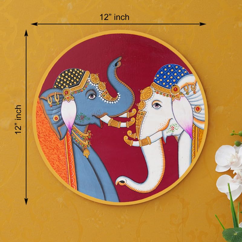 Deveie Craft Handmade Pichwai Wooden Wall Painting | Home Décor, Paintings For Wall Decoration Home decorations - Deveie